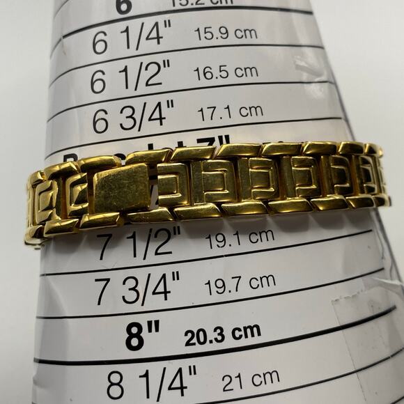 Ladies Pulsar Gold Tone Square Dial Stainless Steel Watch Working New Battery - Picture 6 of 7